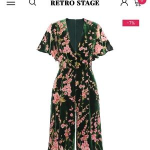 Velvet vintage jumpsuit